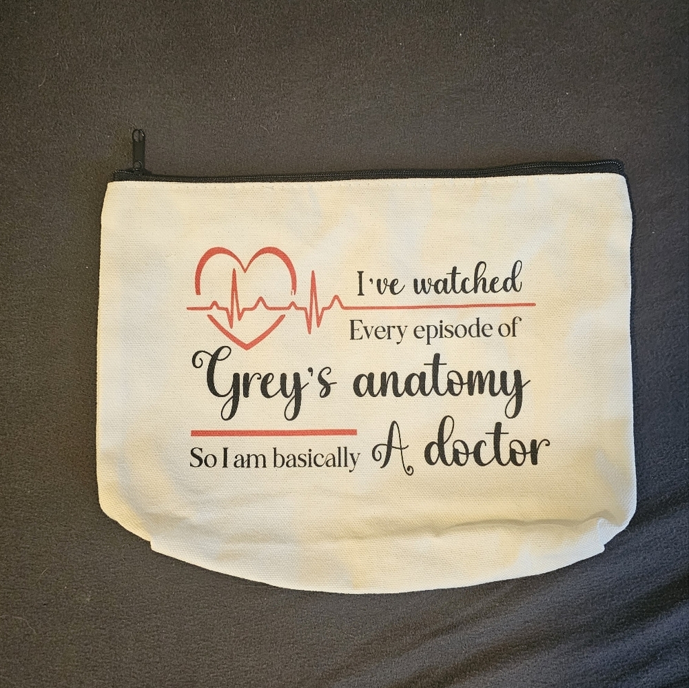 Grey's Anatomy Make Up Bag (NWOT)